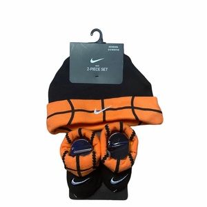 Baby Nike Basketball Set Beanie Hat & Booties